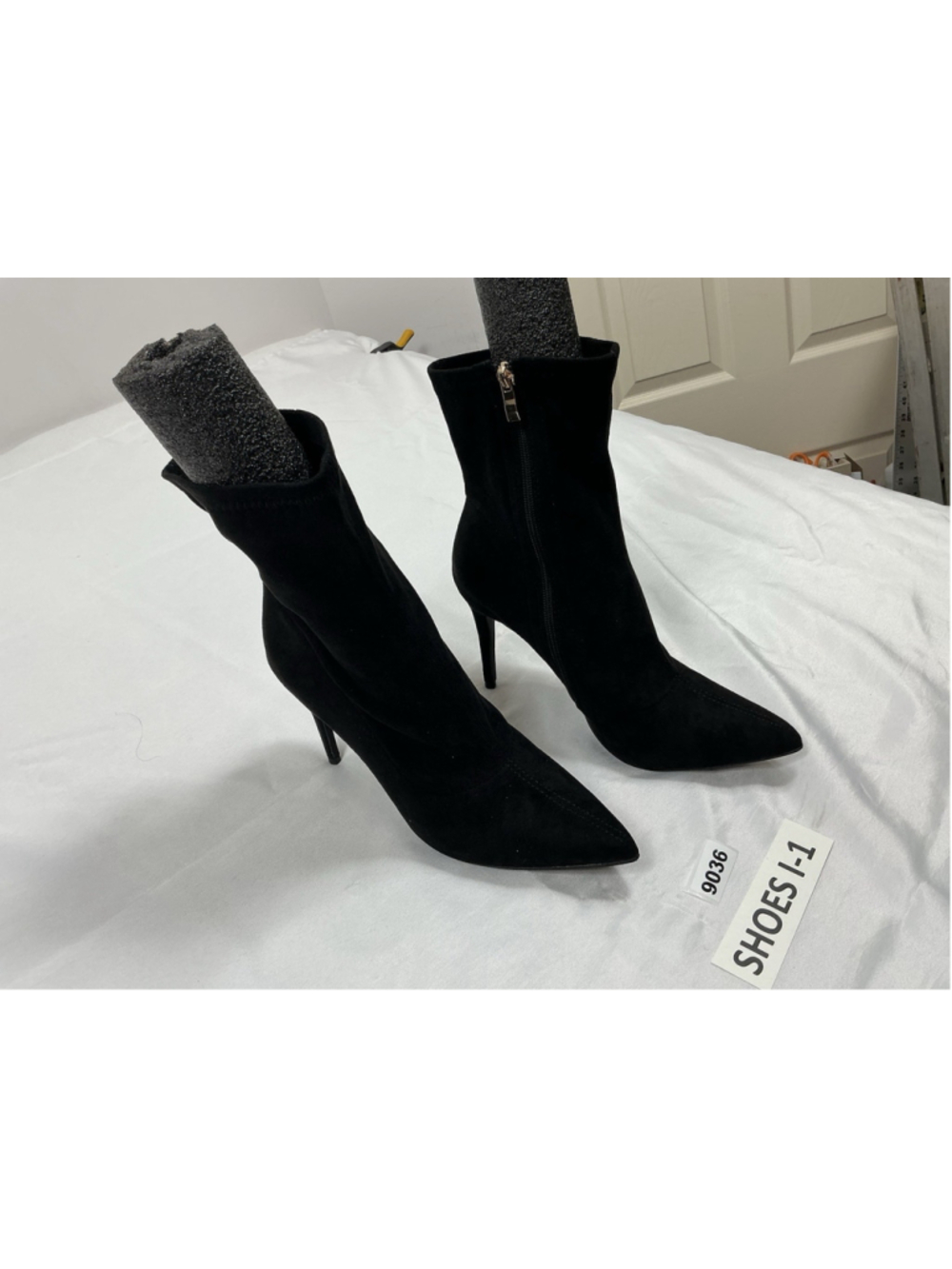 Womans New Camssoo Ankle Dress Boots Black Eu 41 Us 10.5 Stiletto Heel